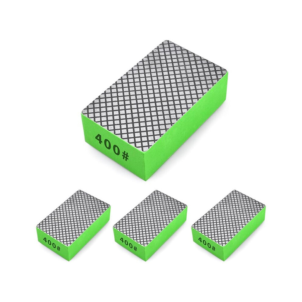 4Pcs Whetstone Hand Polishing Pads For Ceramic Tile Glass Grinding,Sanding Blocks Polishing 400 4711628653498