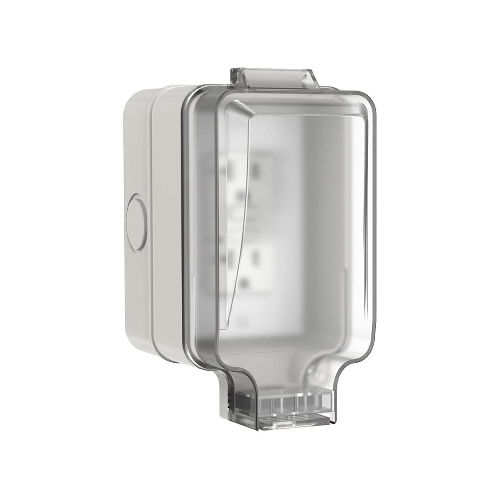 Outdoor Electrical Outlet Box,Ip66 Waterproof & Lockable Enclosure,20A Rated With Double Socket For Gardens,Yards,Sports 6031009870503