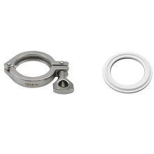Tri Clamp Stainless Steel Fitting Ferrule with O-Ring Seal for Home Brewing B