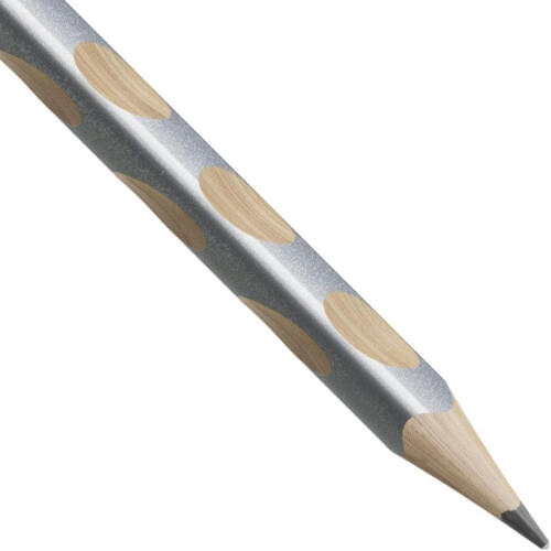 STABILO EASYgraph S Pencils HB Left Handed Metallic Silver 2 Pack 2