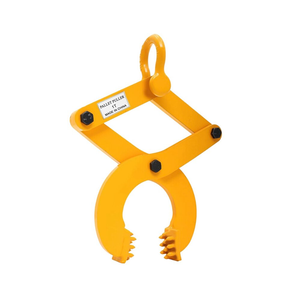 Pallet Puller,1T/2205 Lbs Capacity Pallet Jack Puller,Heavy Duty Single Scissor Clamp Pulling Pallets,5 Inch Jaw Opening 6034190485815