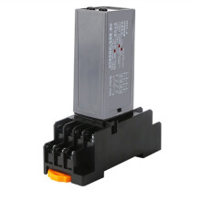 H3Y-4 Relè Temporizzato A Cristalli Liquidi CA 220 V Doppio Tempo con Base Piccolo Display Digitale Controllo Tempo Ciclo Delay