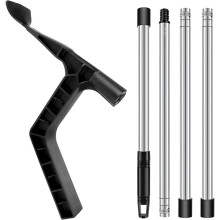 Gutter Cleaning Tools, Roof Gutter with Extendable Telescopic Pole, Detachable Roofing Cleaning Scraper Tool