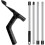 Gutter Cleaning Tools, Roof Gutter with Extendable Telescopic Pole, Detachable Roofing Cleaning Scraper Tool 1