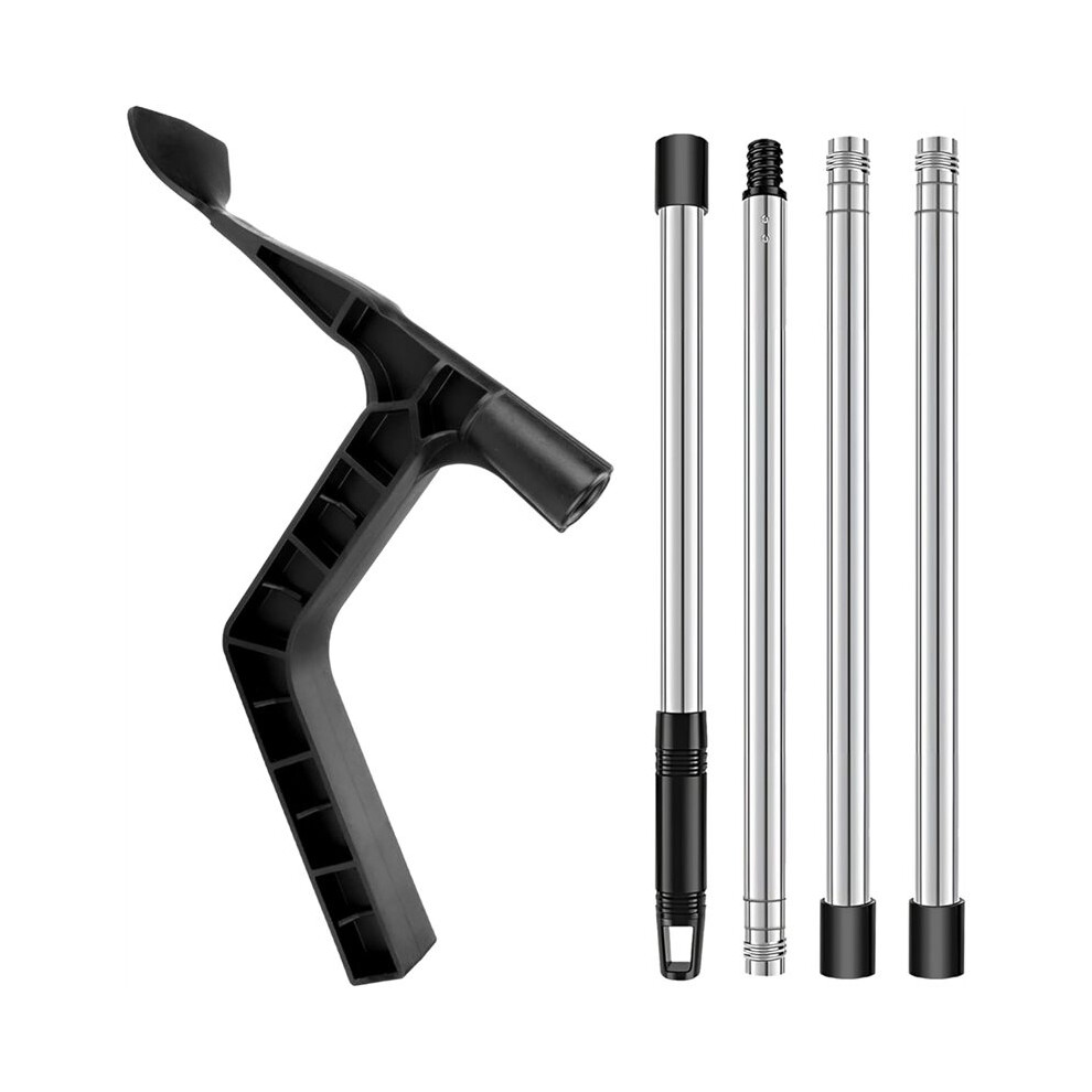 Gutter Cleaning Tools, Roof Gutter With Extendable Telescopic Pole, Detachable Roofing Cleaning Scraper Tool 4712982073076