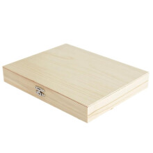 Wooden Microscope Slide Storage Box, Specimen Protect Case in 9.1 X 7.4 X 1.4 in / 23 X 18.8 X 3.5 cm