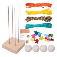 DIY Monkey Fist Knot Set - Strong Paracord Rope, Knot Maker, Handmade Cord Kit with -Tying Feature
