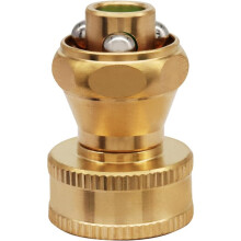 1 Pcs Brass Sweeper Nozzle, 3/4" Heavy Duty High Pressure Adjustable Twist Hose Spraytool for Garden