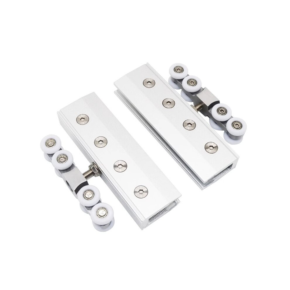 8 Rounds For Glass Hanging Wheels Glass Sliding Door Rollers Bedroom Meeting Room Wardrobe Door Roller Silent Caster 6033064611169