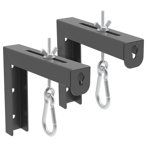 Universal Projector Screen L-Bracket Wall Hanging Mount 6 Inch Adjustable Extension with Hook Manual