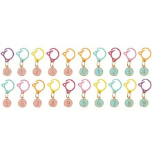 20pcs Cute Cat Stitch Markers for Crocheting, Numbered Progress Keepers 0-9,Snag-Free Knitting & Crochet Accessorie