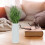 48Pcs Artificial Grass Model Light Green Plastic Home Decor 4