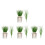 48Pcs Artificial Grass Model Light Green Plastic Home Decor 8