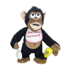 Electric Monkey Plush Toy with Sound, Magnetic Banana Remote Control, Animated Chimpanzee Doll, Gift for Kids & Prank Toy