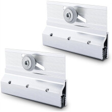 M6053 Ramlös Duschdörrs Övre Fäste, Rullmontering, 3/4 Tums Runda Plasthjul, Kullager (2-Pack)