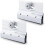 M6053 Frameless Shower Door Top Bracket Roller Assembly, 3/4 in Round Plastic Wheel,  Bearings(2 Pack) 2