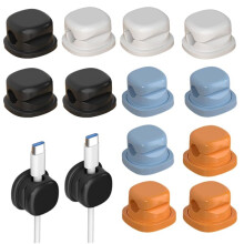 Cable Clips Magnetic Cord Organizer Holder,Upgrade Cord Holder for Nightstand, Adhesive Wire Cable Clips for Home Desk