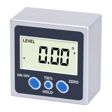 Digital Plastic Inclinometer,  High Precision Small Level Ruler with Strong Magnet, Slope Ruler