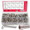 240Pcs Stainless Steel Hex Socket Screw and Nut Assortment Kit for DIY Metalworking 1