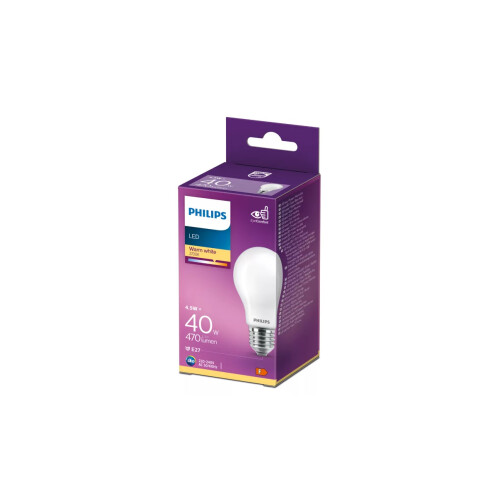 Philips Philips E27 classic LED bulbs 7w (40w), 806lm, 3000K warm white (2 pack)