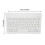 10 Inch Silent Wireless Bluetooth Keyboard for iOS/Tablet, White 2
