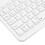 10 Inch Silent Wireless Bluetooth Keyboard for iOS/Tablet, White 8