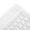 10 Inch Silent Wireless Bluetooth Keyboard for iOS/Tablet, White 10