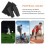 1Set Comfortable Black Soccer Shin Guard Socks Polyester Protection 6