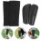 1Set Comfortable Black Soccer Shin Guard Socks Polyester Protection 7