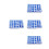 120Stk Schraubenkappen ABS Blau Hexagonal Für Motor Schutz 4