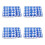 120Stk Schraubenkappen ABS Blau Hexagonal Für Motor Schutz 8