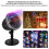 Χριστουγεννιάτικα φώτα λέιζερ Rgb, διακοσμητικό φως λέιζερ εξωτερικού χώρου 8