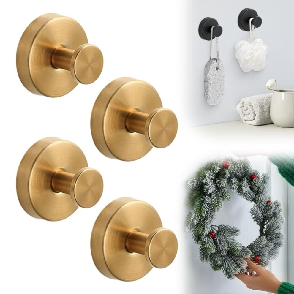No-Drill Suction Cup Hooks For Shower Towels And Wreaths On 908436890113