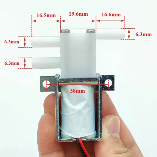 12V24V2-Θέση3-Δρόμων N/CN/O Μίνι Ηλεκτρική Ηλεκτρομαγνητική Βαλβίδα Μικρο-Αέρα Βαλβίδα 1