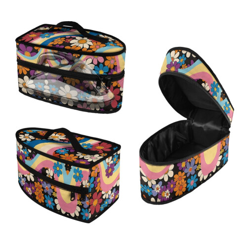 Floral Polyester Portable Steamer Case, Bag Only
