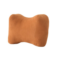 (36cm, Coffee) Lumbar Support Pillow for Office Chair Cute Bow Shaped Back Support Pillow High Density Foam Cushion