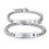 Par armbånd "His Queen" "Her King" Titanium Stål Sølv 2-Piece 1