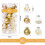 Christmas Balls Ornaments Gold Plastic 30 pcs 2