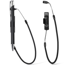 2Pcs Black Elastic ABS Silicone Pen Straps for Stylus Pens