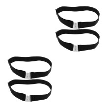 2Pairs Black Elastic Thigh Garters for Women Comfortable Plus Size Fit