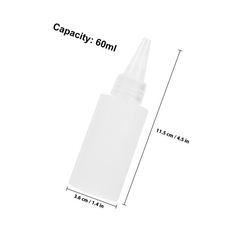 100 Pcs Gloss Paint Bottle Liquid Storage Containers 1