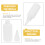 100 Pcs Gloss Paint Bottle Liquid Storage Containers 10