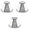 3Pcs Multi Pet Elizabeth Circle Adjustable Comfortable Bite Collar 3
