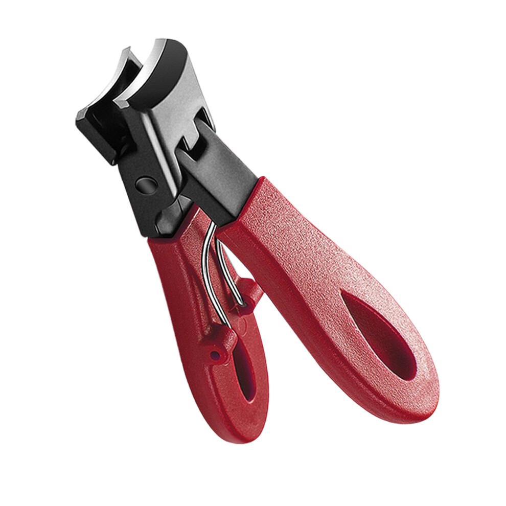 Red (1.5Cmx7.5cm, ) Large Opening Nail Clippers Sharp Anti Splash Fingernail Trimmers For Men Women Thick Toenails