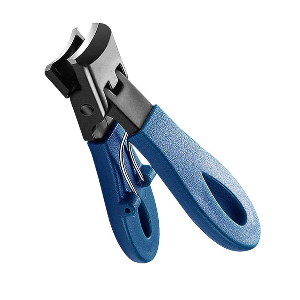 Blue (1.5Cmx7.5cm, ) Large Opening Nail Clippers Sharp Anti Splash Fingernail Trimmers For Men Women Thick Toenails