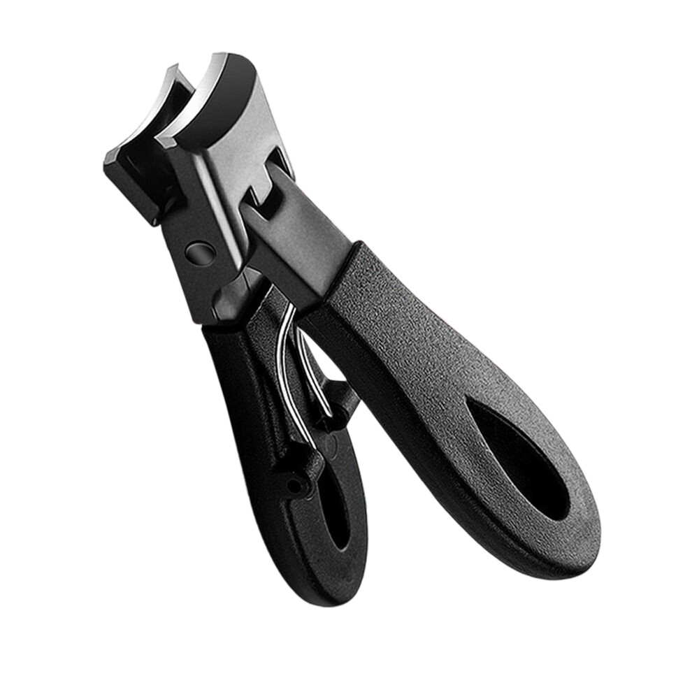 Black (1.5Cmx7.5cm, ) Large Opening Nail Clippers Sharp Anti Splash Fingernail Trimmers For Men Women Thick Toenails