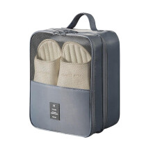 Polyester Travel Shoe Bag with Wear-resistant and Waterproof Features for Flying Carry-on Luggage, Suitable for Shoes up to Size 41
