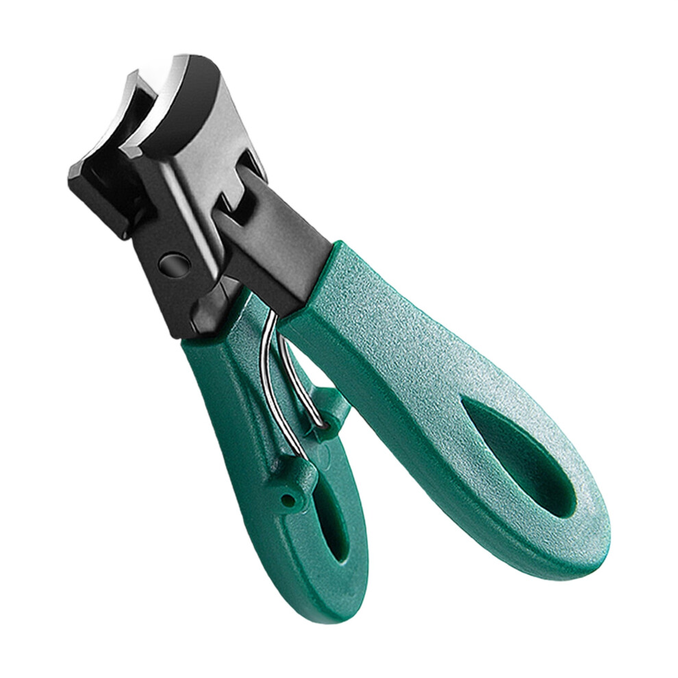 Green (1.5Cmx7.5cm, ) Large Opening Nail Clippers Sharp Anti Splash Fingernail Trimmers For Men Women Thick Toenails