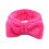 Bowknot Headband Solid Color Rose Red Plush Wide Headband 1