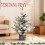 Pre-Lit Flocked Basin Tree 3FT with 70 Warm White LEDs 4